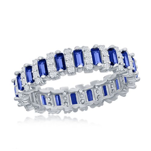 Eternity Ring Baguette Cubic Zirconias - Three Color Choices
